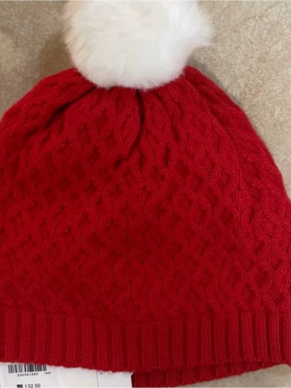 Janie and Jack Cable Knit Sweater Beanie - Picture 4 of 7